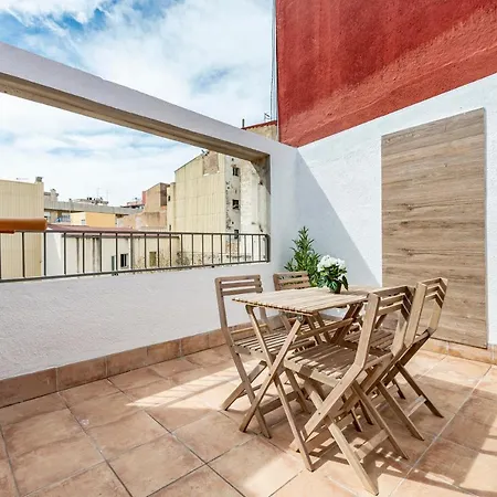 Atico Duplex Con Barbacoa Y Terraza En Barri Port Maritim Apartment